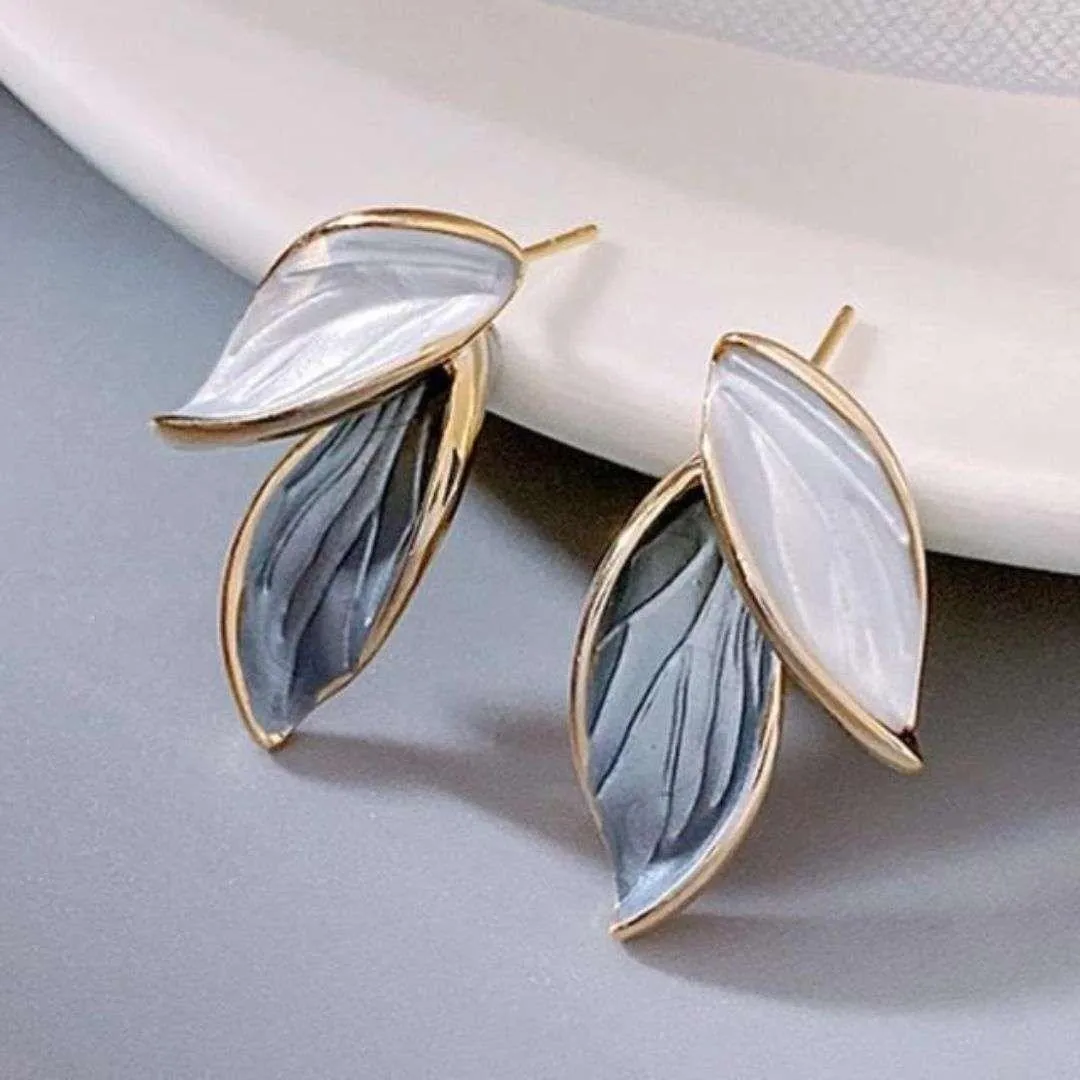 Rose Gold Stud Earrings - Image 2
